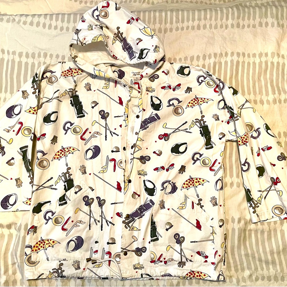 LADIES GOLF JACKET BY CHRISTOPHER & BANKS SIZE XL